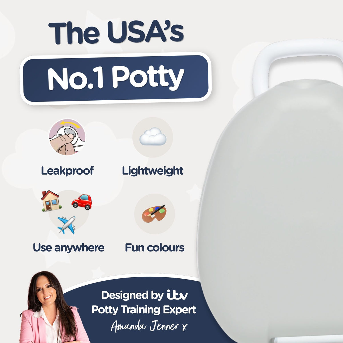 Pearl Grey My Carry Potty®