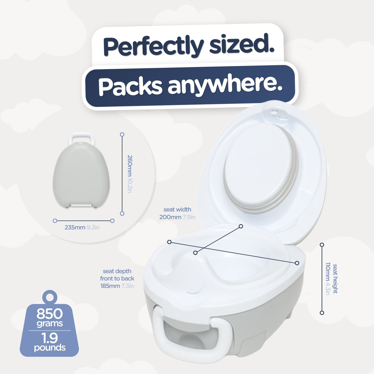 Pearl Grey My Carry Potty®