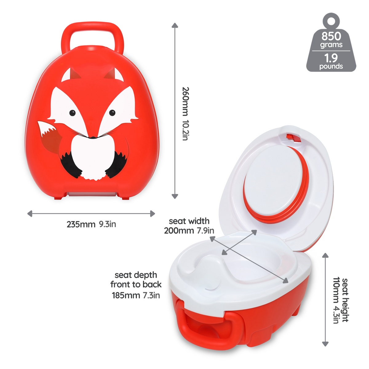 Leakproof and Portable My Carry Potty Lightweight and Convenient for Potty Training Anywhere