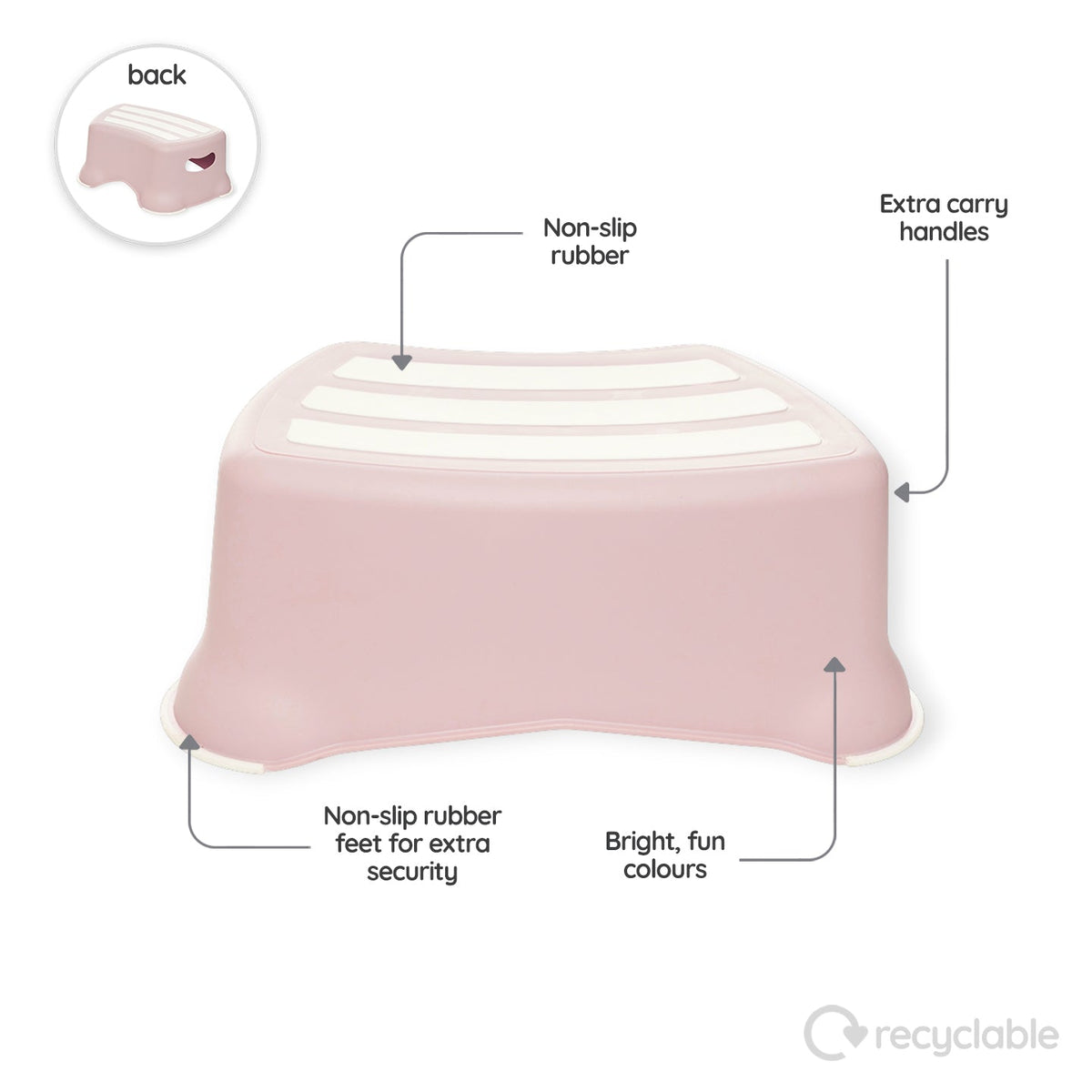 Blush Pink My Little Step Stool - My Carry Potty®