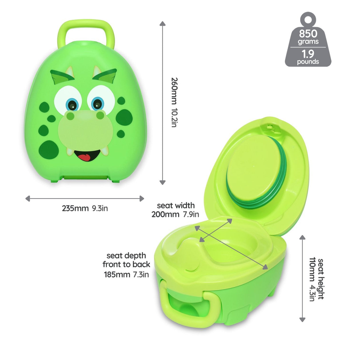 Dinosaur My Carry Potty®, My Little Trainer Seat &amp; My Little Step Stool - My Carry Potty®