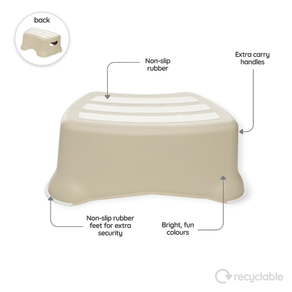 Natural My Little Step Stool - My Carry Potty®