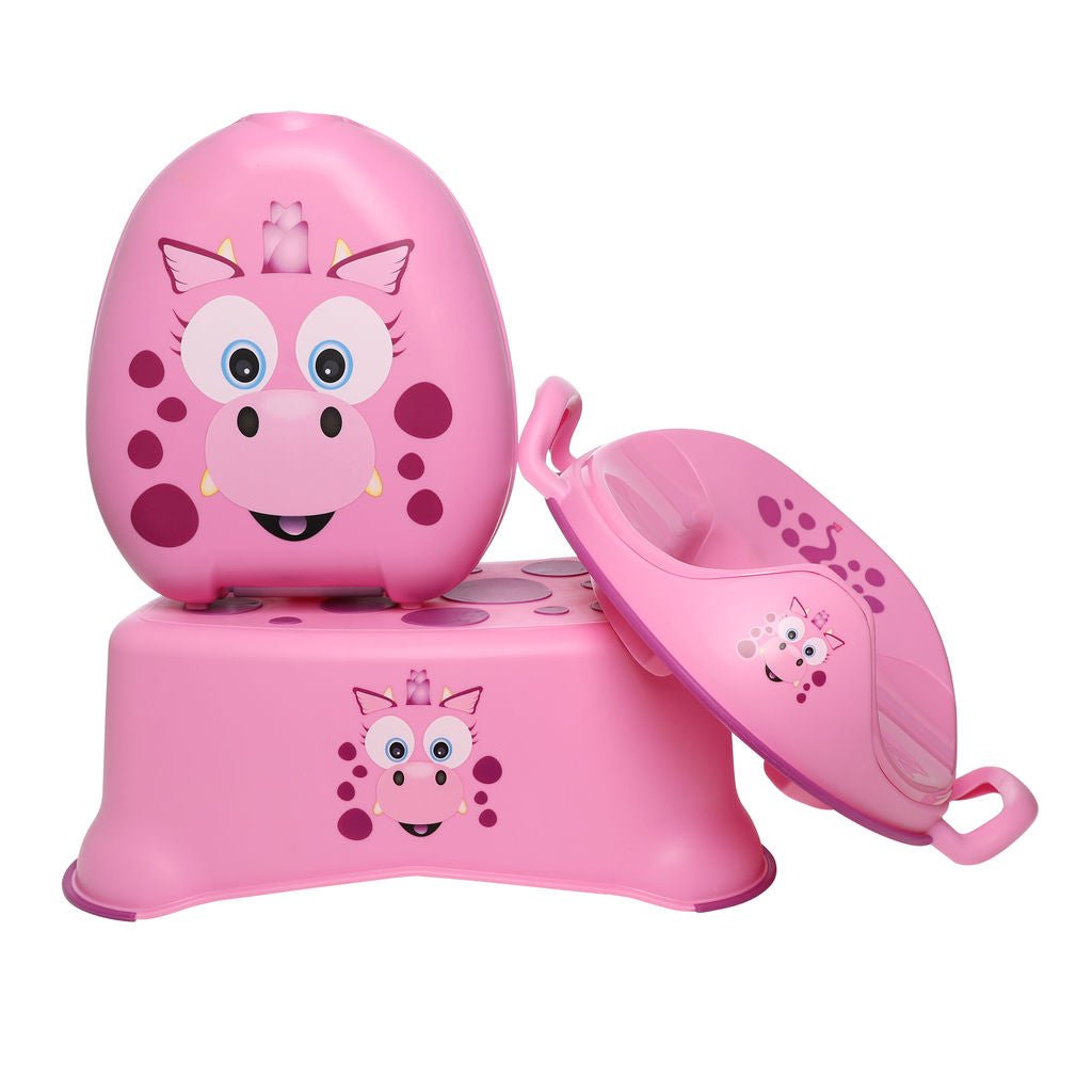 Pink Dragon My Carry Potty®, My Little Trainer Seat &amp; My Little Step Stool - My Carry Potty®