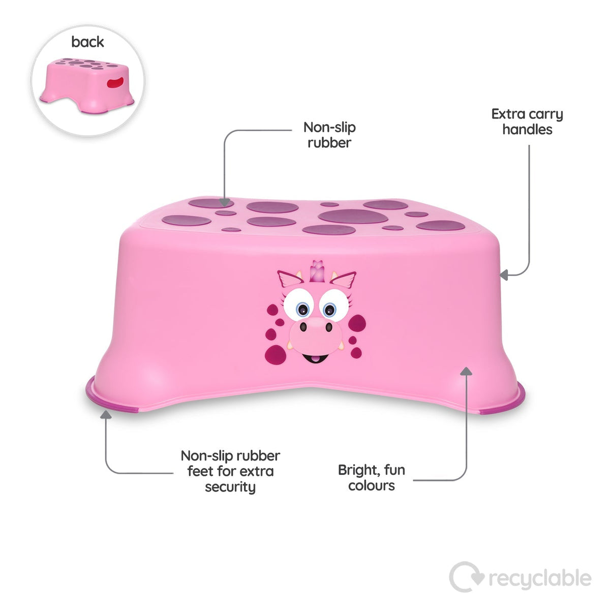 Pink Dragon My Little Step Stool - My Carry Potty®