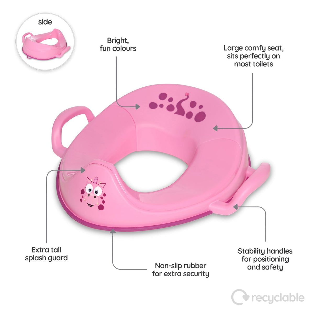 Pink Dragon Seat &amp; Stool Bundle - My Carry Potty®