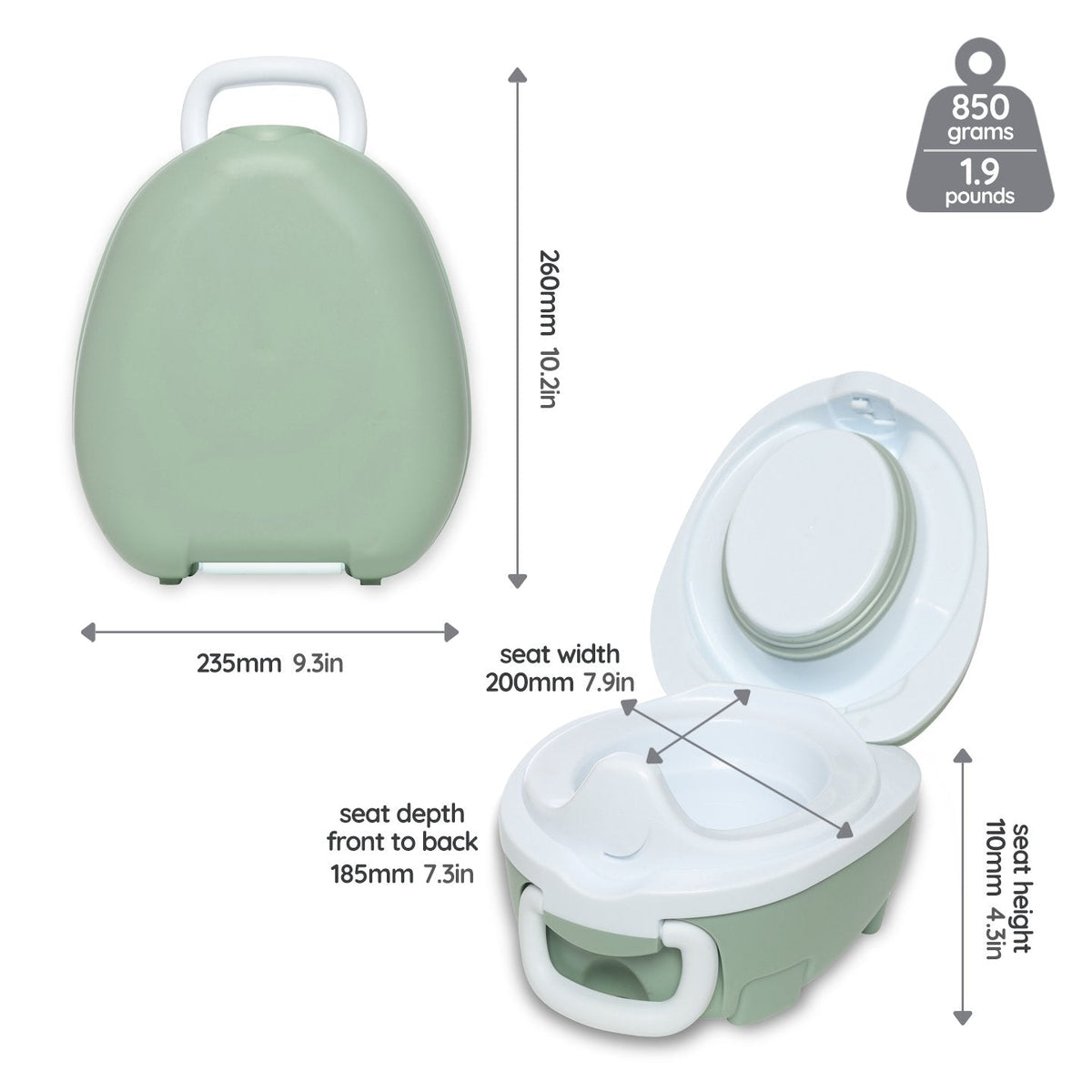 Sage My Carry Potty®, My Little Trainer Seat &amp; My Little Step Stool - My Carry Potty®